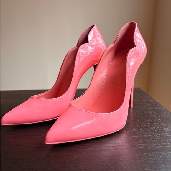 Christian Louboutin Hot Chick Bubble Gum Pink Glossy Heels - Picture 4 of 7